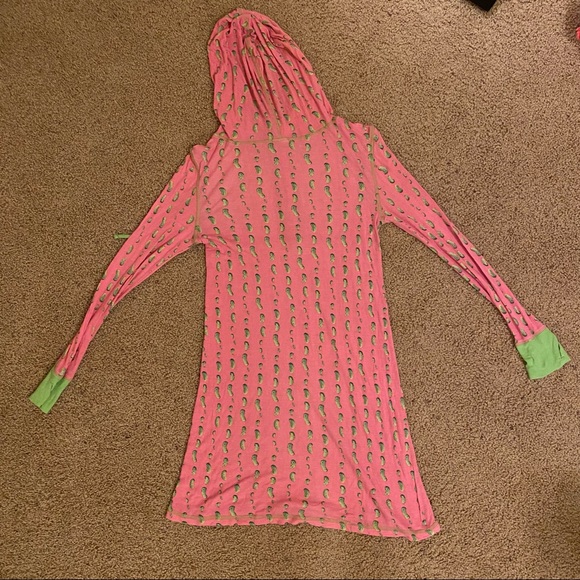 Munki Munki Pink Pickle Henley Nightgown - Picture 3 of 5